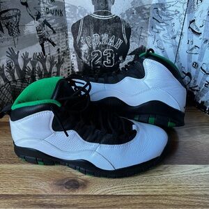 2019 AirJordan 10 Retro Seattle GS Sneakers 310806-137